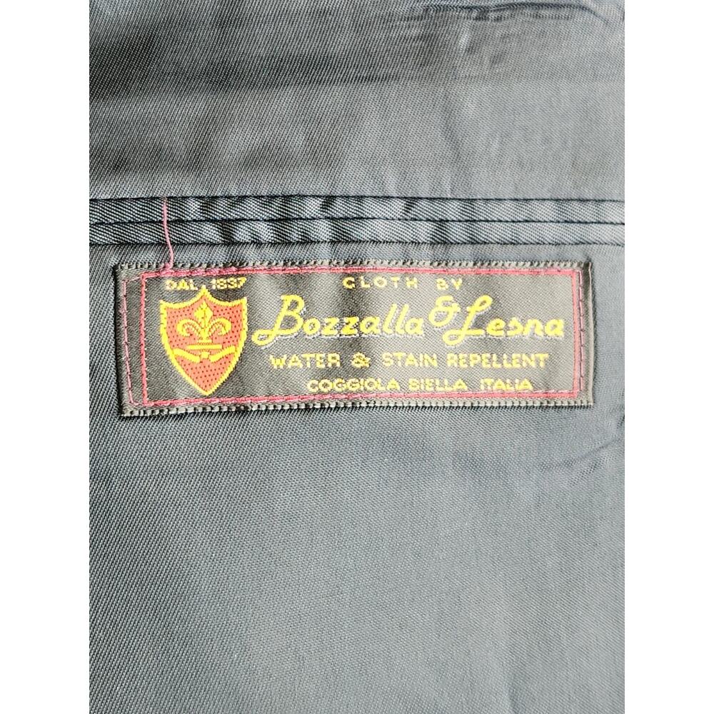 Nordstrom 40S Navy Blazer Gold Buttons 100% Wool Italian Preppy Sport Coat - Picture 9 of 12